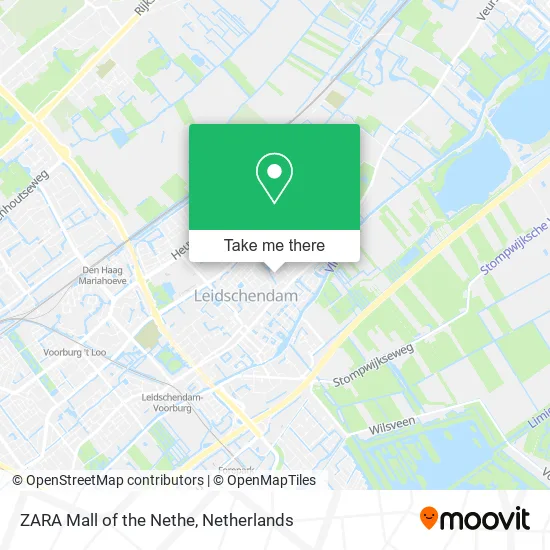 ZARA Mall of the Nethe map