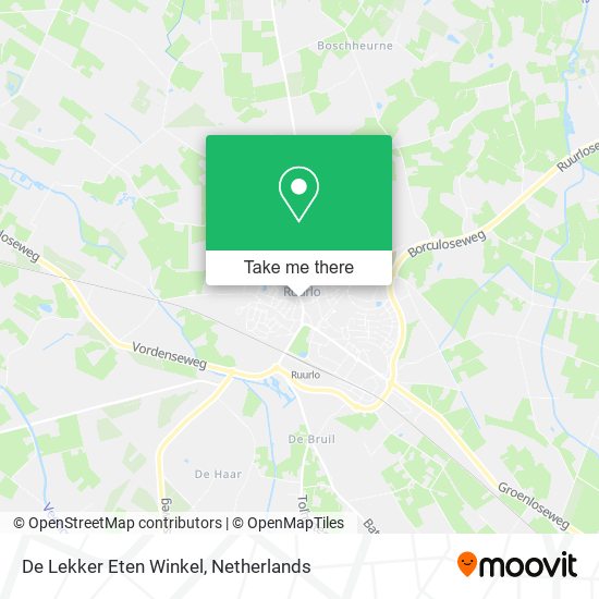 De Lekker Eten Winkel map