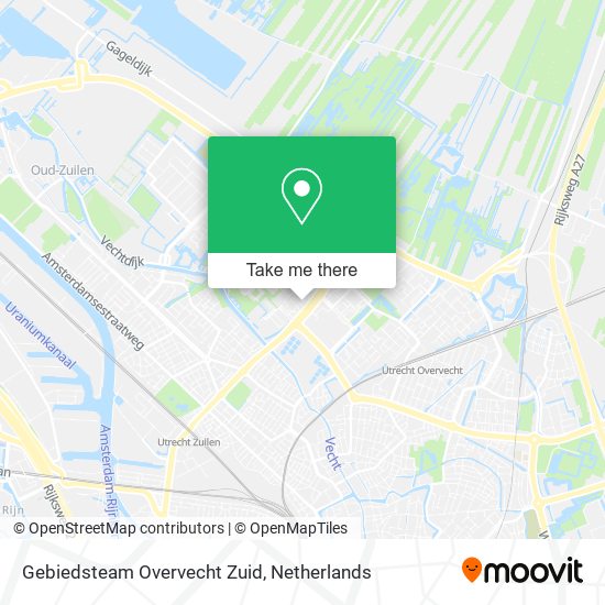 Gebiedsteam Overvecht Zuid Karte