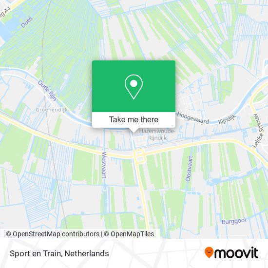 Sport en Train map