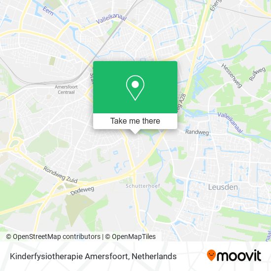 Kinderfysiotherapie Amersfoort map