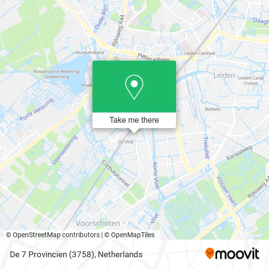 De 7 Provincien (3758) map