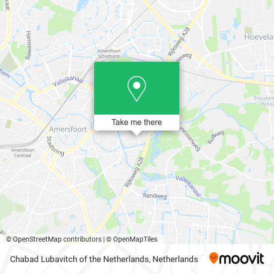 Chabad Lubavitch of the Netherlands map