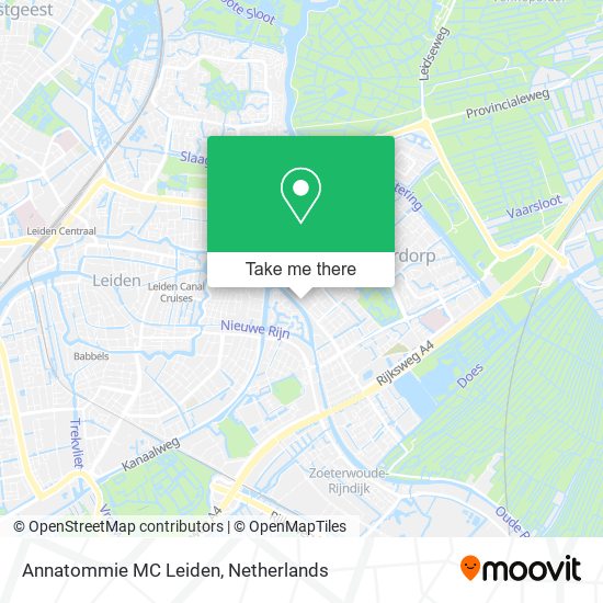 Annatommie MC Leiden map