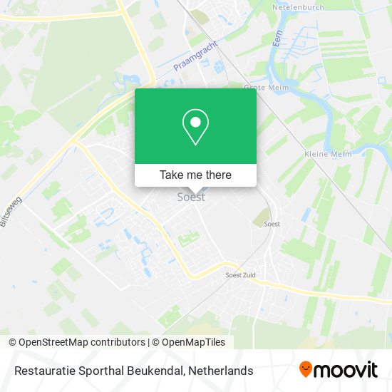 Restauratie Sporthal Beukendal Karte