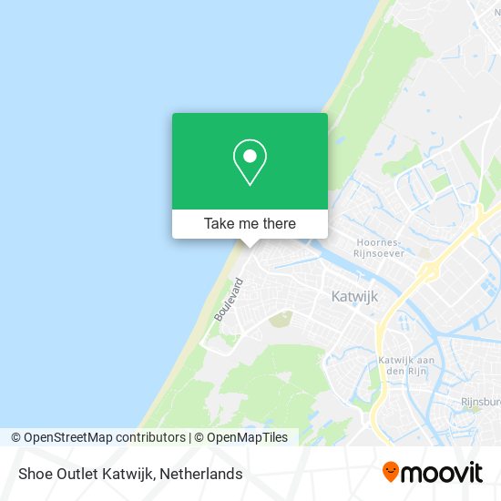 Shoe Outlet Katwijk map