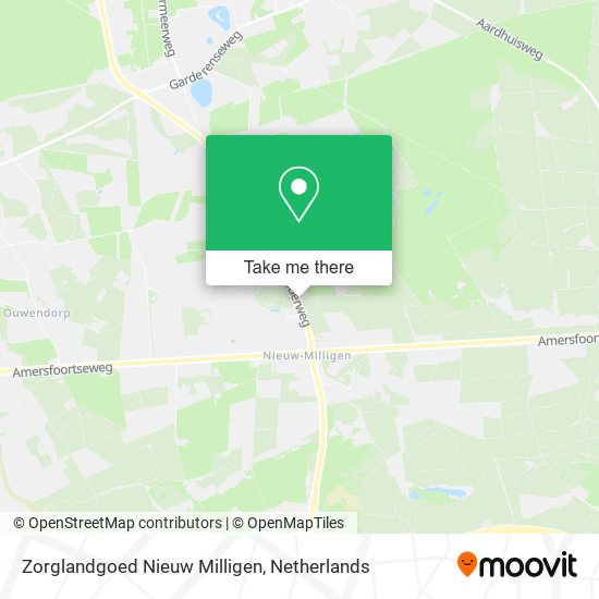 Zorglandgoed Nieuw Milligen map