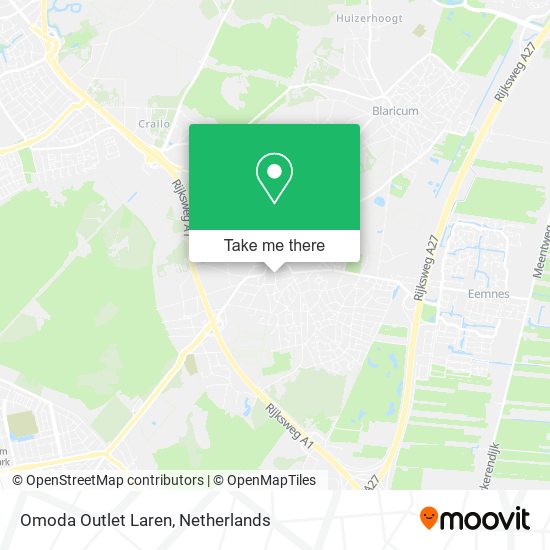 Omoda Outlet Laren map