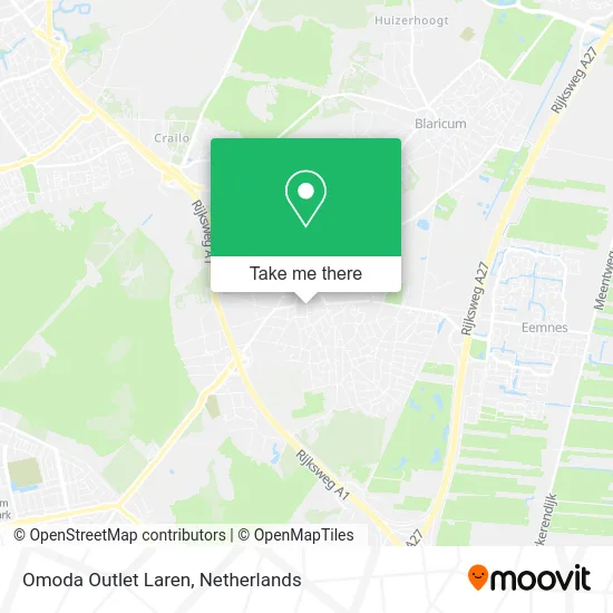 Omoda Outlet Laren map