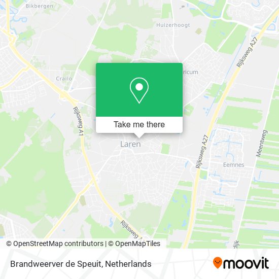 Brandweerver de Speuit map