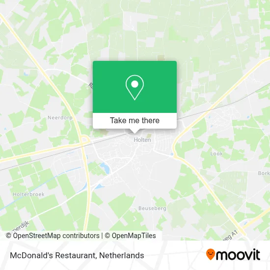 McDonald's Restaurant map