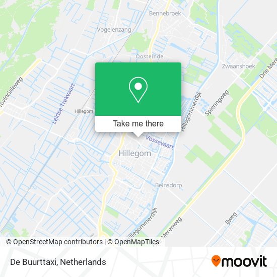 De Buurttaxi map