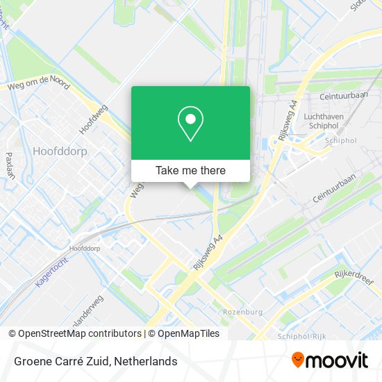 Groene Carré Zuid map