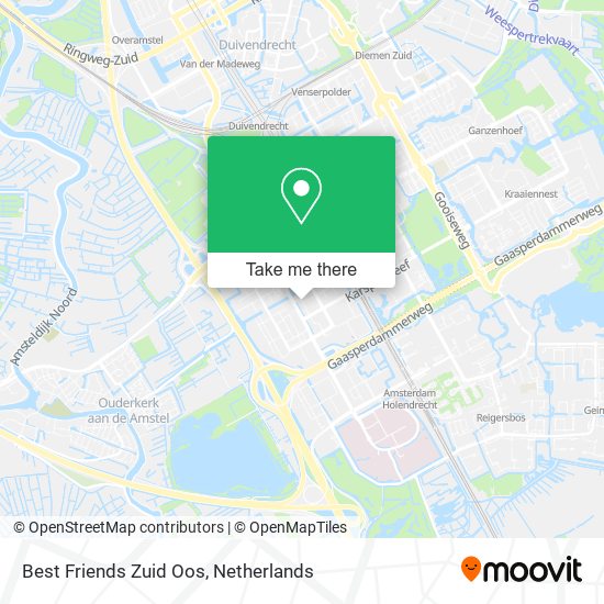 Best Friends Zuid Oos map