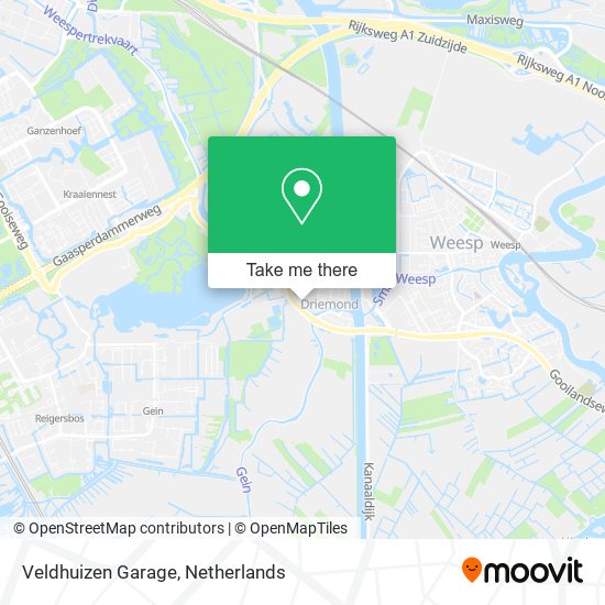 Veldhuizen Garage map