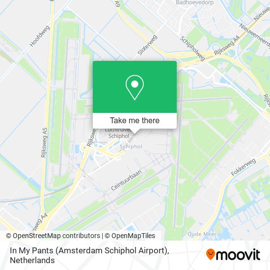 In My Pants (Amsterdam Schiphol Airport) Karte