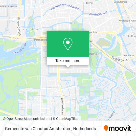 Gemeente van Christus Amsterdam map
