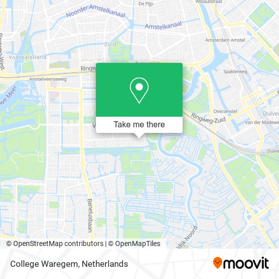 College Waregem map