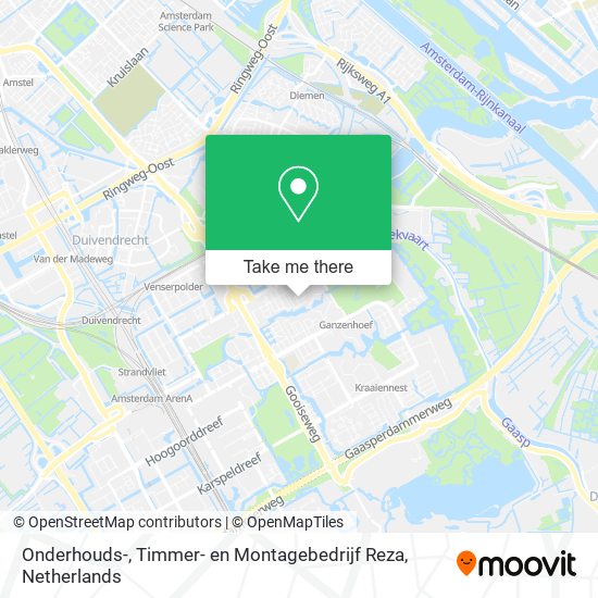 Onderhouds-, Timmer- en Montagebedrijf Reza map