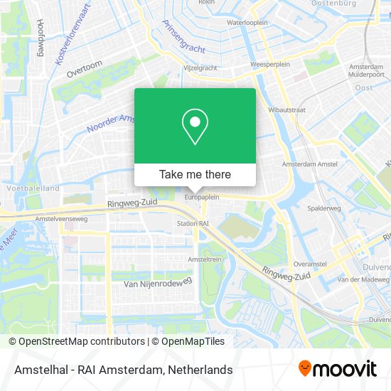 Amstelhal - RAI Amsterdam map