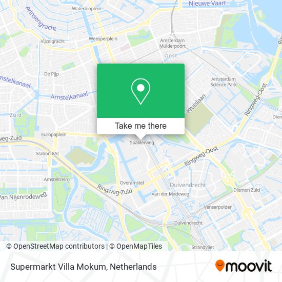 Supermarkt Villa Mokum map