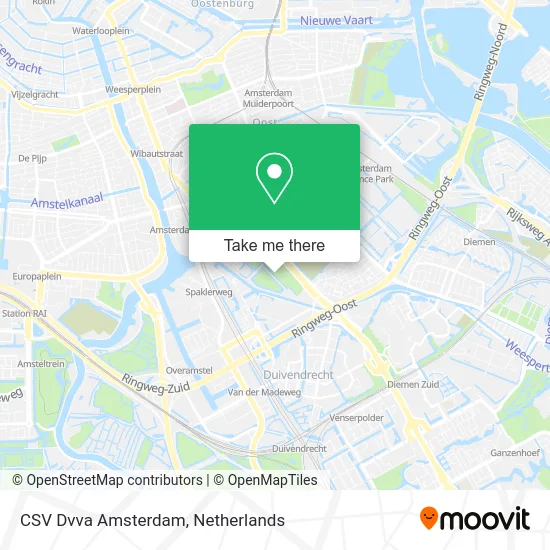 CSV Dvva Amsterdam map