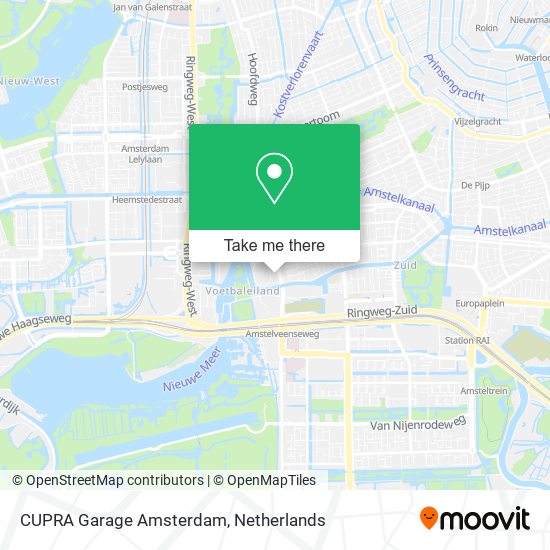 CUPRA Garage Amsterdam Karte
