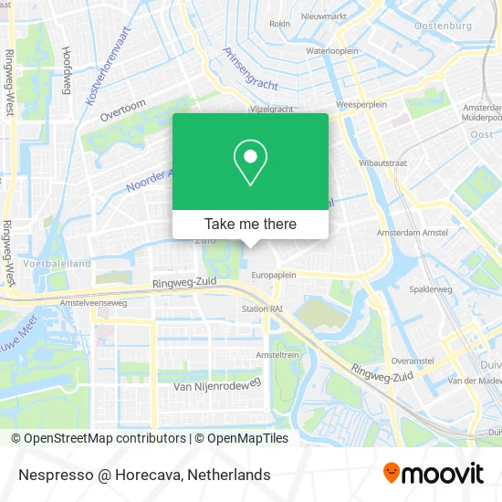 Nespresso @ Horecava map