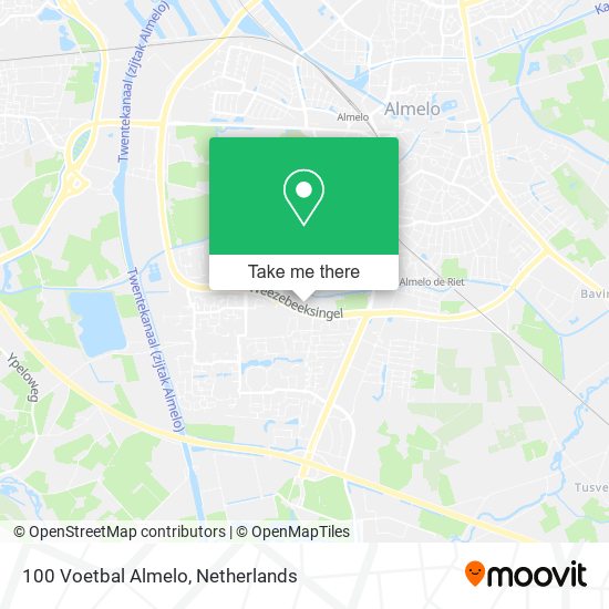 100 Voetbal Almelo map