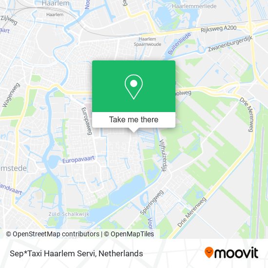 Sep*Taxi Haarlem Servi map