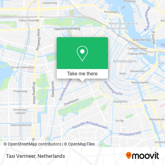 Taxi Vermeer map