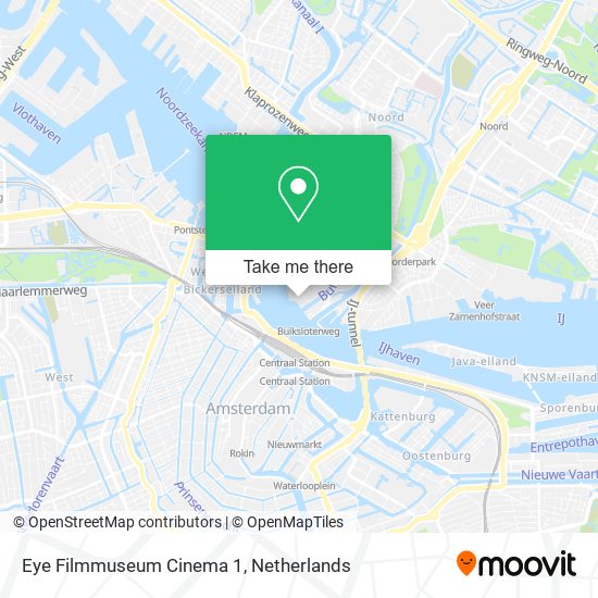 Eye Filmmuseum Cinema 1 map