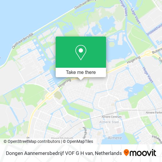 Dongen Aannemersbedrijf VOF G H van map