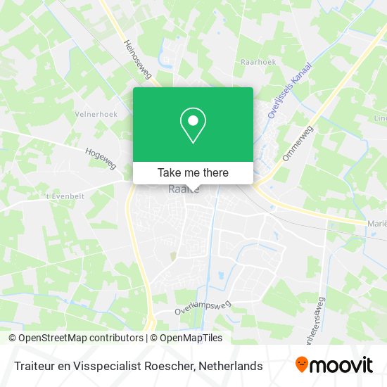 Traiteur en Visspecialist Roescher map