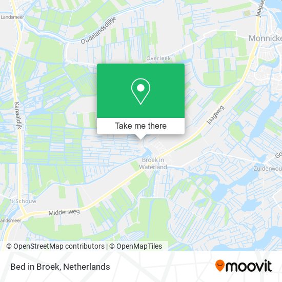 Bed in Broek map