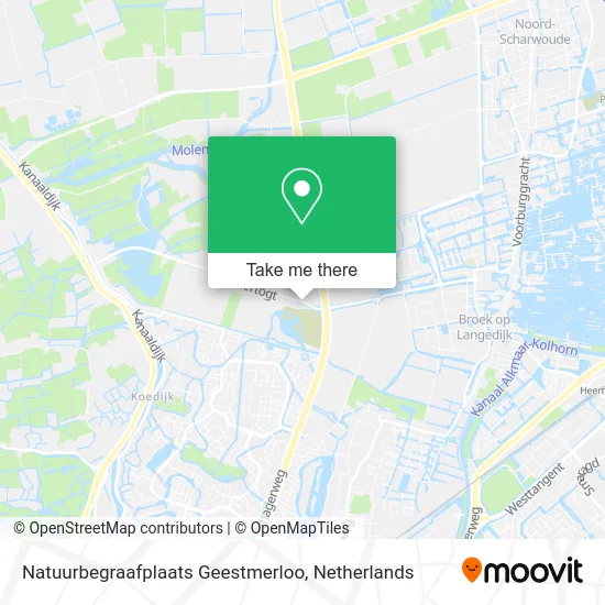 Natuurbegraafplaats Geestmerloo map