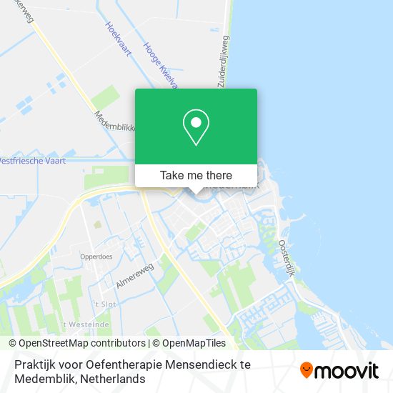 Praktijk voor Oefentherapie Mensendieck te Medemblik map