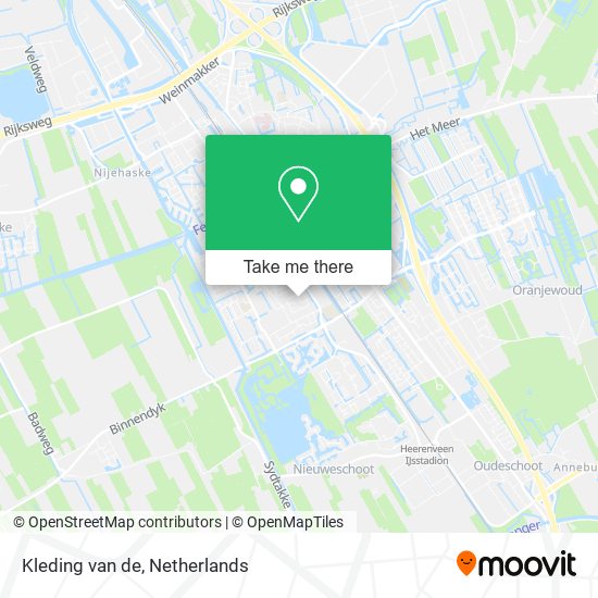 Kleding van de map