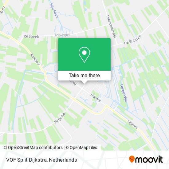 VOF Split Dijkstra map