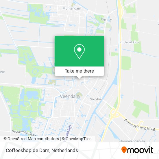 Coffeeshop de Dam map