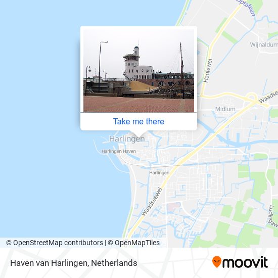 Haven van Harlingen Karte