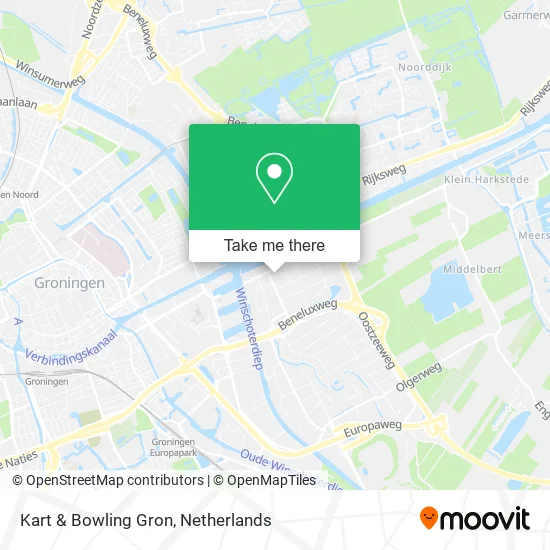 Kart & Bowling Gron map