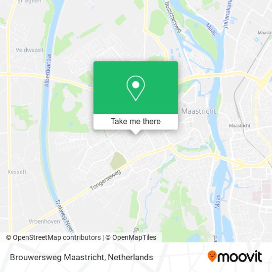 Brouwersweg Maastricht map