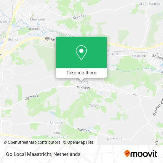 Go Local Maastricht map
