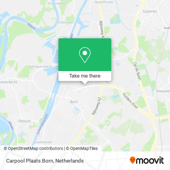 Carpool Plaats Born map