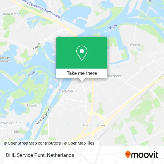 DHL Service Punt map