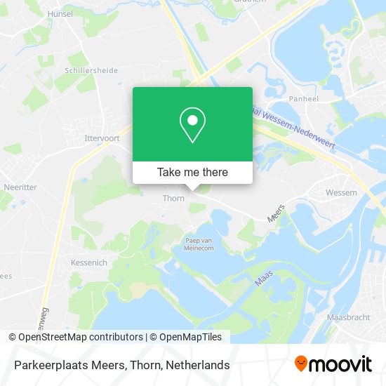 Parkeerplaats Meers, Thorn map