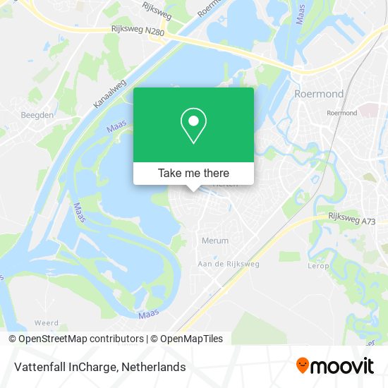 Vattenfall InCharge map