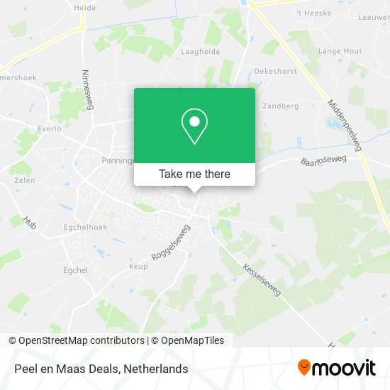 Peel en Maas Deals map