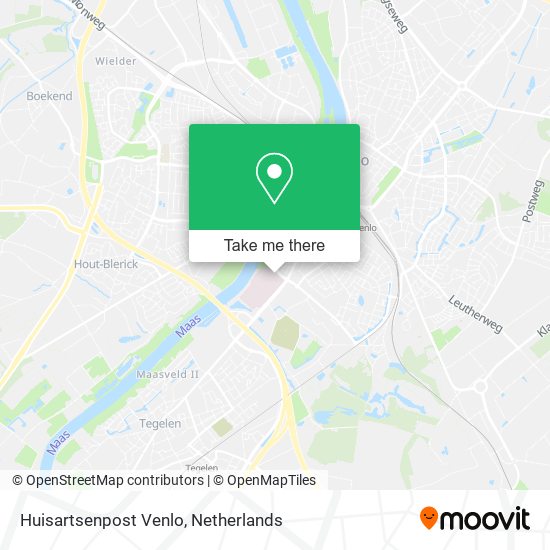 Huisartsenpost Venlo map
